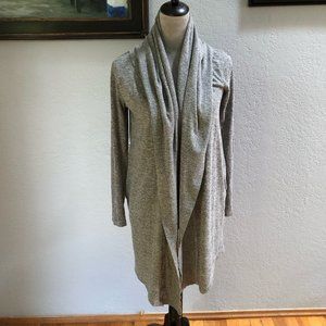 ATHLETA Open Front Wrap Sweater - Size S - Spacedye Gray